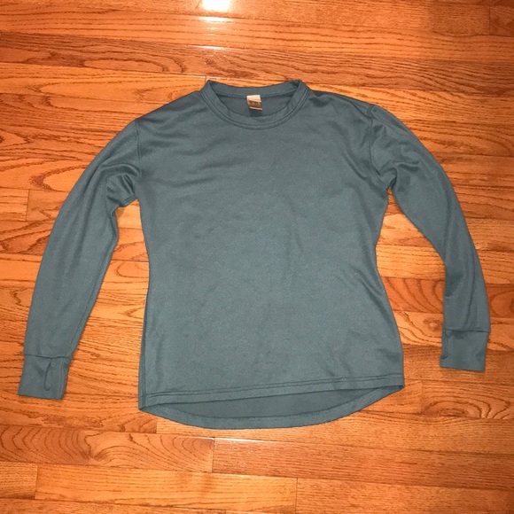 L.L. Bean Tops - Teal Woven LL Bean Long Sleeve S